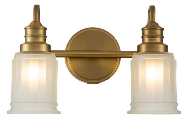 Quoizel QZ-SWELL2-BB-BATH-LED Aplică de baie SWELL 2xG9/3W/230V IP44, auriu