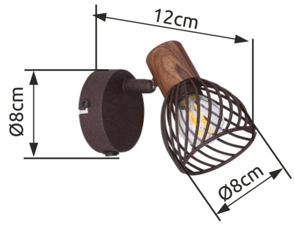 Globo 54817-1 - Aplică perete spot ISABELLE 1xE14/40W/230V