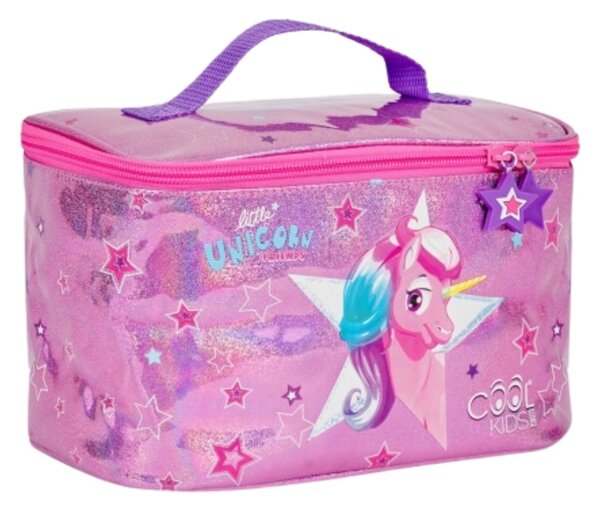 Geantă termică pentru prânz, Perletti, 15x15x23 cm, model Unicorn, colecția Cool Kids