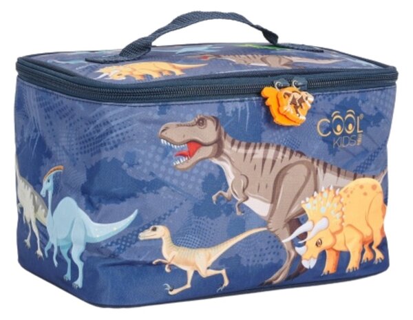 Geantă termică pentru prânz, Perletti, 15x15x23 cm, model Dinozauri, colecția Cool Kids