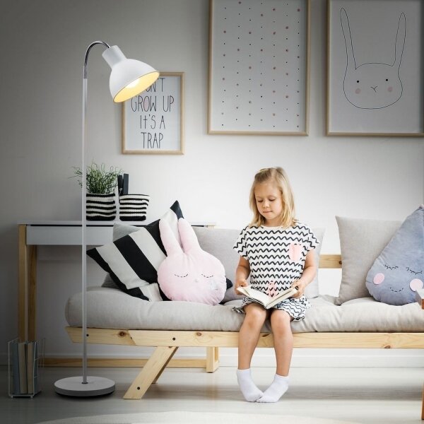 Lampă de podea 1xE27/25W/230V albă