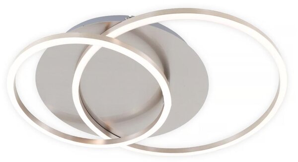 Plafonieră LED dimabilă 28W/230V/3000K, crom mat