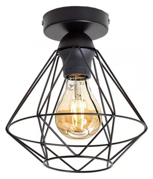 Plafonieră neagră pentru tavan 1xE27/40W/230V