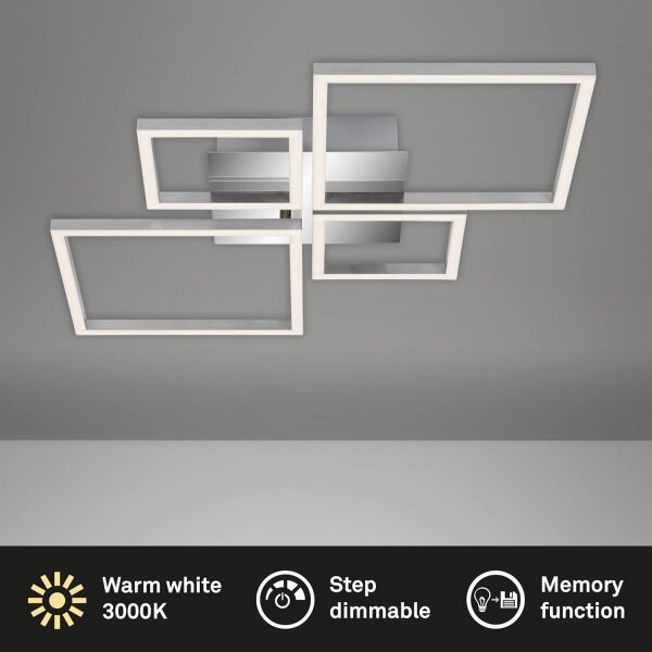 Plafonieră LED reglabilă 42W/230V/3000K crom mat