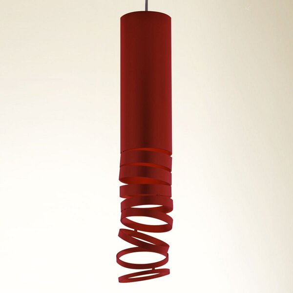 Lustră Pendul Artemide, Decomposé, reglabil, Roșu, Camera de zi, Metal, Design