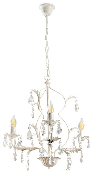 ONLI - Candelabru TERESA cu lanț, 3x E14, 6W, 230V, alb