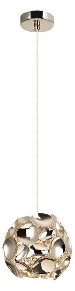 Open Design OR80193 - Pendul cu cablu CARERA, 1x G9/7W/230V, diametru 15 cm, aur roz