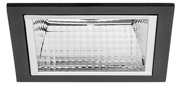 BRUMBERG Apollo Mini, fațetat, unghiular, 4.000 K, negru, Negru, Studiu / Birou, Aluminiu, Modern, Plafon încastrat