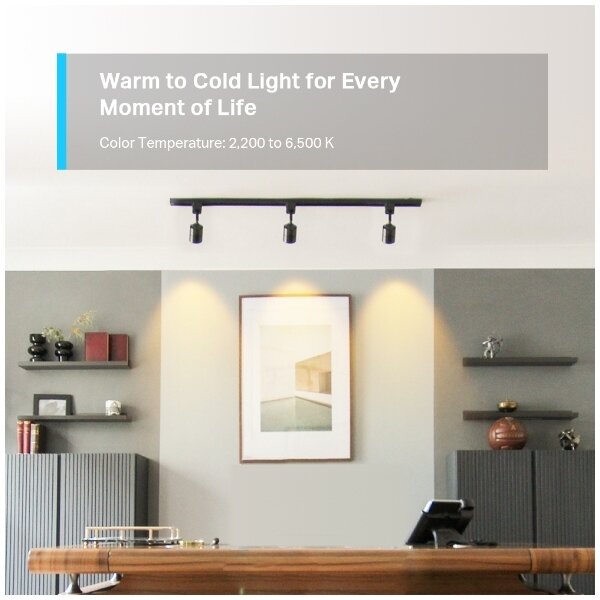 Bec LED RGBW reglabil GU10/3,7W/230V 2200-6500K Wi-Fi - TP-Link