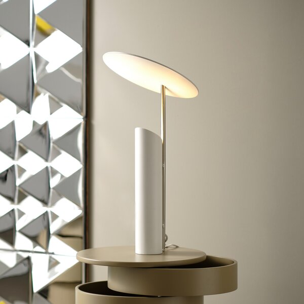 Verpan VERPAN Lampă de masă Reflect, albă, Alb, Camera de zi / sufragerie, Metal, Design