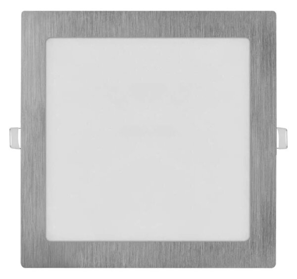 Plafonieră LED încastrată NEXXO LED/18W/230V 3000/3500/4000K, argintie, 22,5 x 22,5 cm