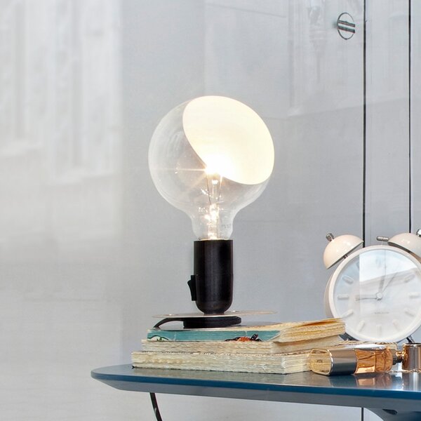 Lampă de masă FLOS, Lampadina, Negru, Camera de zi, Metal, Design