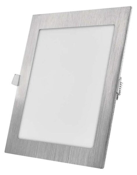 Plafonieră LED încastrată NEXXO LED/18W/230V 3000/3500/4000K, argintie, 22,5 x 22,5 cm
