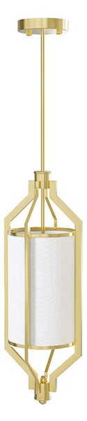 Open Design OR85860 - lustră pe tijă ZUNDO 1xE27/15W/230V alamă/alb