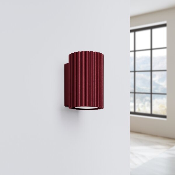 Brilagi - Aplica LED de perete CRESTO, 1x GU10, 10W, 230V, diam. 10 cm, burgund