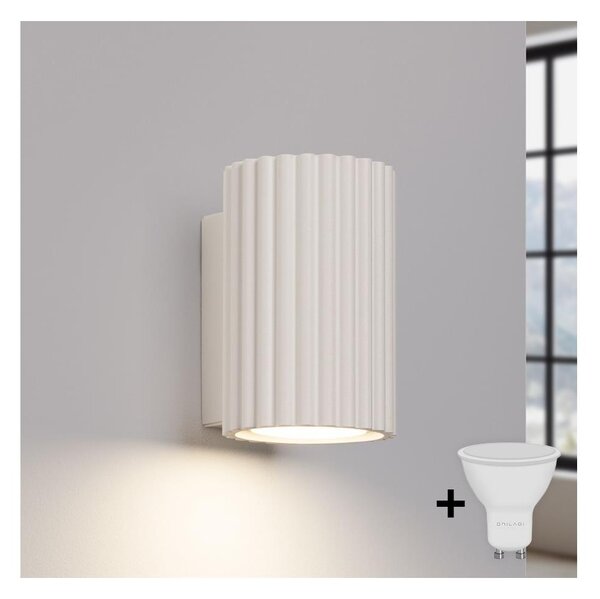 Brilagi - Aplică de perete LED CRESTO, 1xGU10/10W/230V, 10 cm, crem