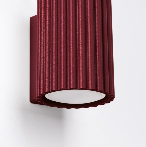 Brilagi - Aplica LED de perete CRESTO, 1x GU10, 10W, 230V, diam. 10 cm, burgund