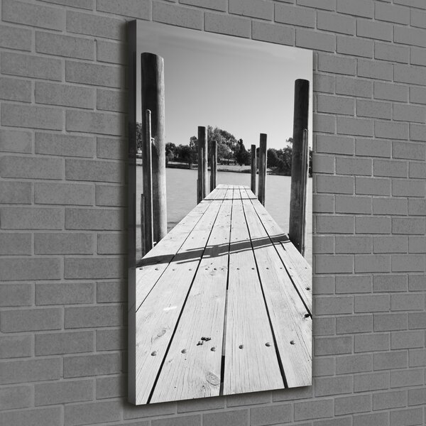 Print pe canvas debarcader din lemn