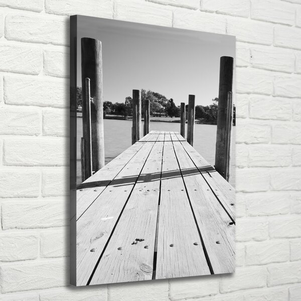 Print pe canvas debarcader din lemn