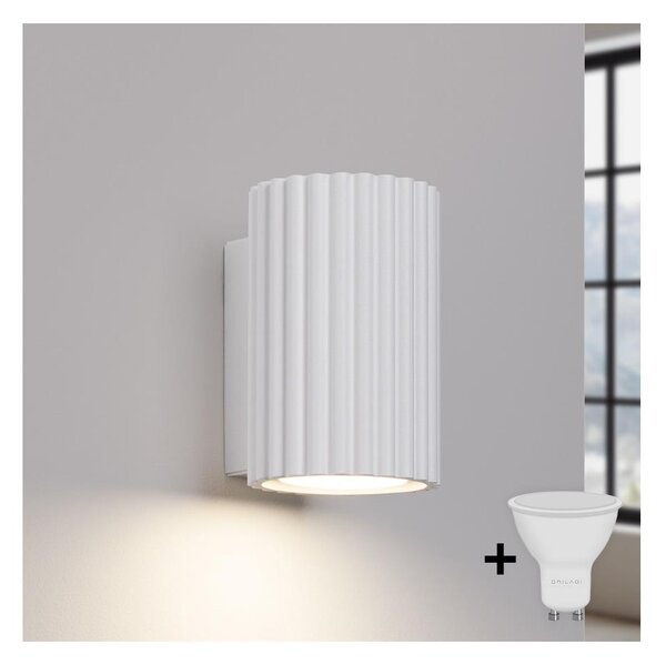 Brilagi - Lampă de perete LED CRESTO 1xGU10/10W/230V 10 cm albă