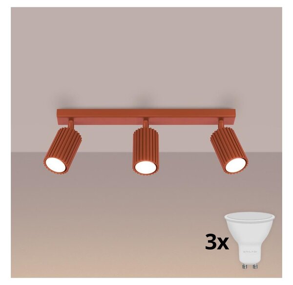Brilagi - Spot LED CRESTO 3xGU10/10W/230V, roșu