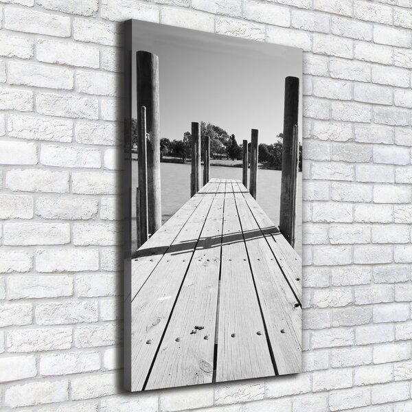 Print pe canvas debarcader din lemn