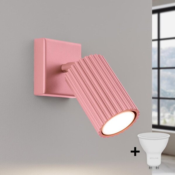 Brilagi - Aplica LED de perete cu spot CRESTO 1xGU10/10W/230V roz
