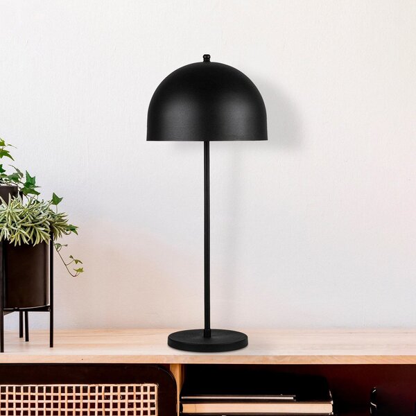 Opviq Lampa de masă Can NT-135, negru, metal, înălțime 58 cm, Negru, Camera de zi / sufragerie, Metal