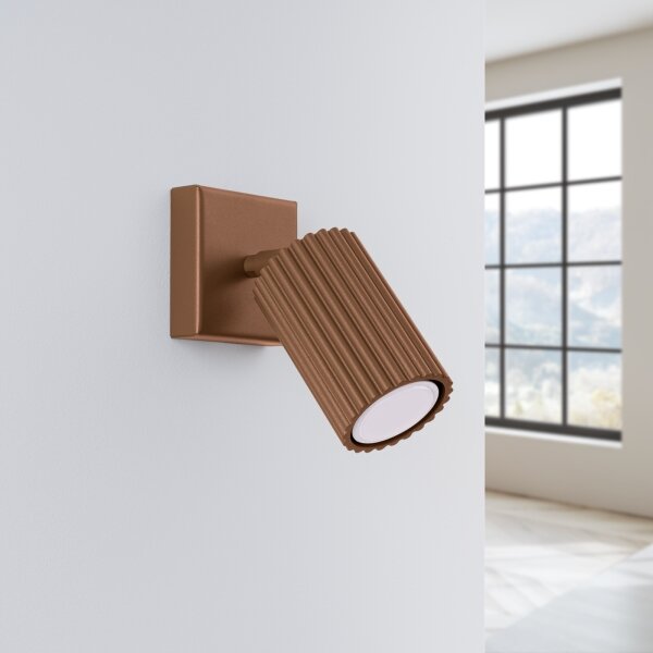 Brilagi - Aplica spot LED de perete CRESTO 1xGU10/10W/230V, maro