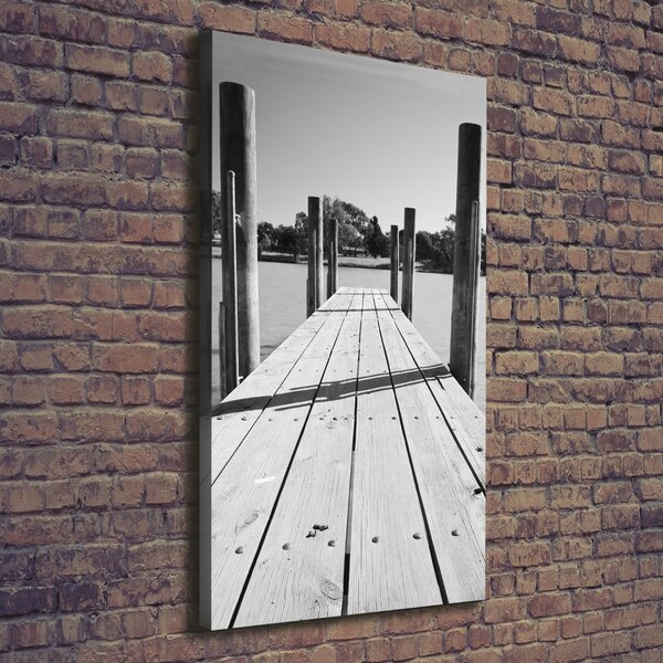 Print pe canvas debarcader din lemn