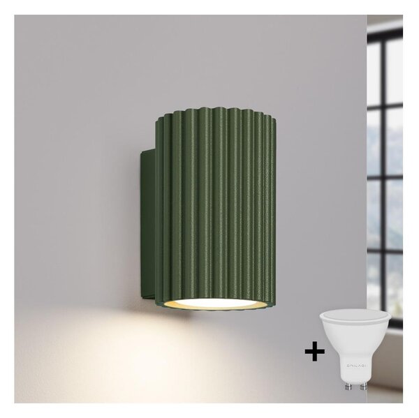 BRILAGI - Aplica de perete LED CRESTO 1xGU10/10W/230V 10 cm verde