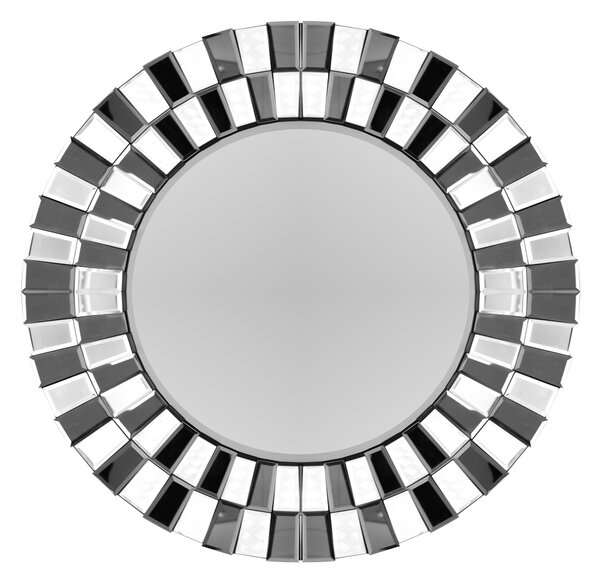 Oglindă rotunda cu rama argintie Horus 4x80x80 cm