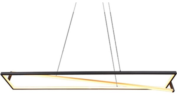 Trio - Lustră LED reglabilă suspendată pe cablu EDGE LED/35W/230V 2300/3000/4000K, negru