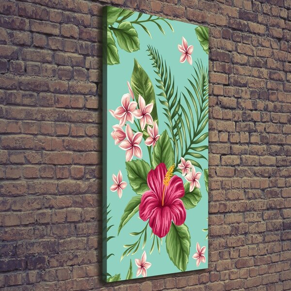 Imprimare tablou canvas flori Hawaii