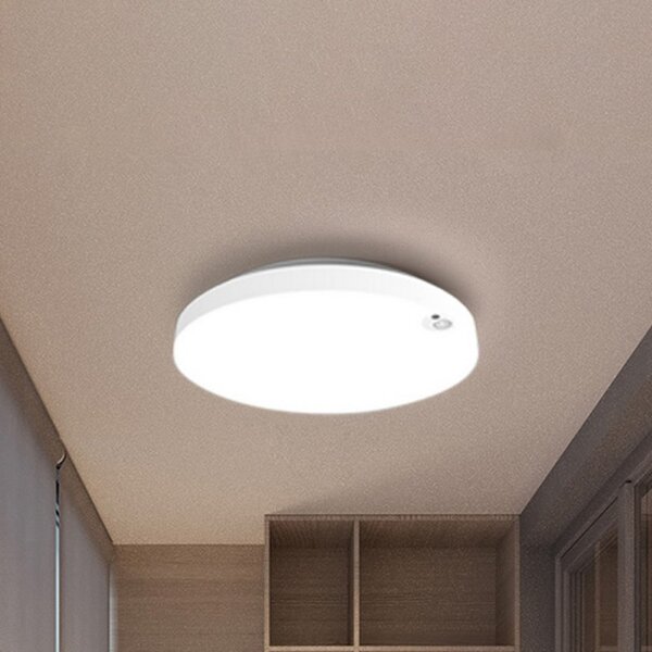 Heitronic Plafonieră cu LED Allrounder 2, 3000K, senzor, Alb, Hol, Plastic