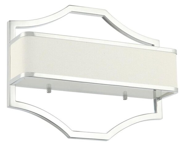 Open Design OR84504 - Aplica de perete GERDO, 2xE14, 12W, 230V, crom lucios/alb