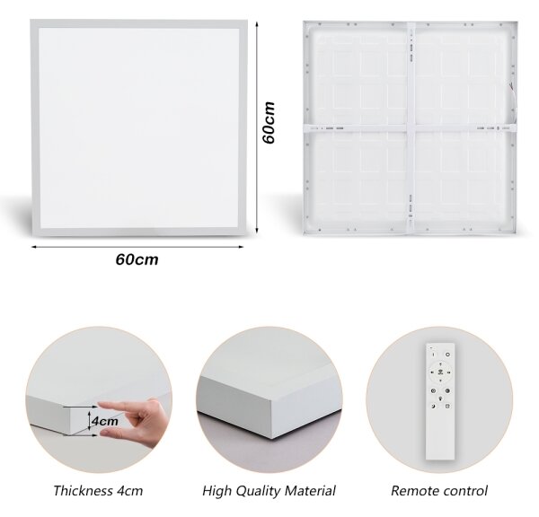 Brilagi-LED Corp de iluminat dimerizabil pentru baie FRAME SMART LED/50W/230V IP44 alb+telecomandă
