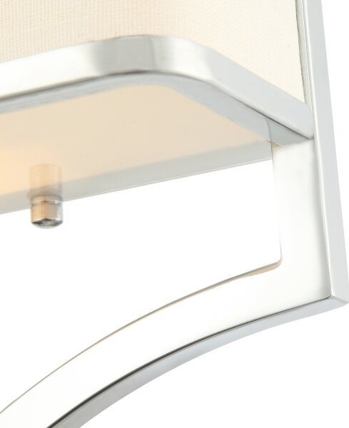 Open Design OR84504 - Aplica de perete GERDO, 2xE14, 12W, 230V, crom lucios/alb
