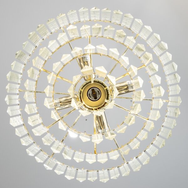 Lustră de cristal pe lanț Brilagi MOZART 5xE14/40W/230V auriu