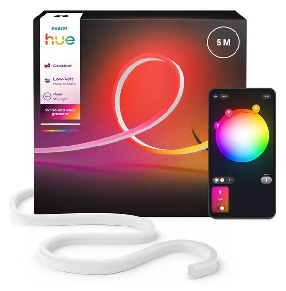 Philips Hue NEON bandă LED RGBW reglabilă pentru exterior 5m LED/30W/230V 2200-6500K IP67