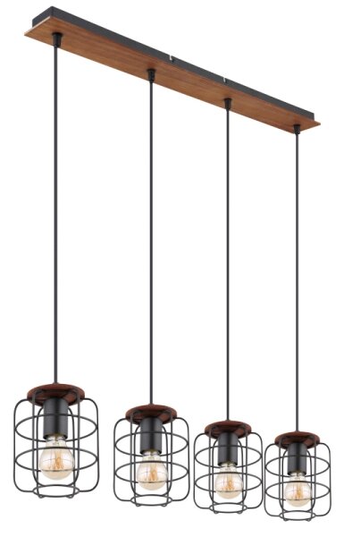 Globo 54037-4H - Lustră WILLA pe cablu, 4xE27/40W/230V