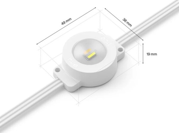 Philips Hue FESTAVIA ghirlandă LED RGBW reglabilă pentru exterior, 32 LED, 18 m, IP65