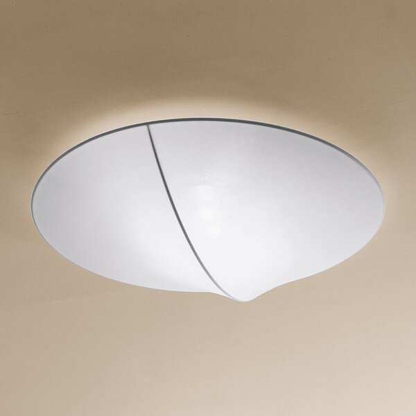 Axo Light Axolight Nelly plafonieră textilă albă 60 cm, reglabil, Alb, Camera de zi / sufragerie, Țesătură / Textil, Design, Perete rotund