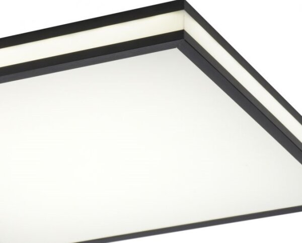 Plafonieră LED RGBW dimabilă JUST LIGHT. 14110-18 MARIO BLACK LED/19,5W/230V + telecomandă
