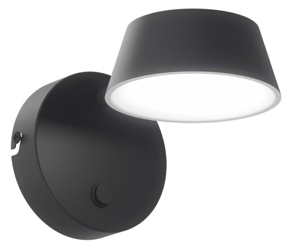 Open Design OR86522 - Aplică de perete LED TIMO, 6W/230V, 3000/4500/6500K, neagră