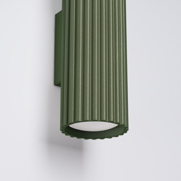 Brilagi - Aplica de perete LED CRESTO 2xGU10/10W/230V 30 cm verde