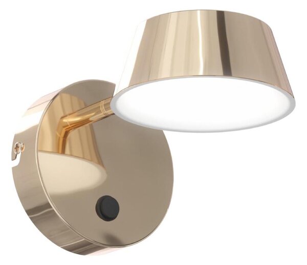 Lampă de perete LED TIMO, 6W/230V, 3000/4500/6500K, alamă - Open Design OR86539