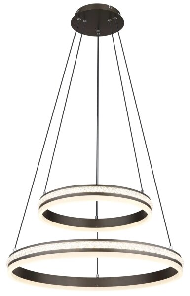 Lustră LED dimabilă pe cablu Globo 67314-60H GROUNI LED/60W/230V + telecomandă