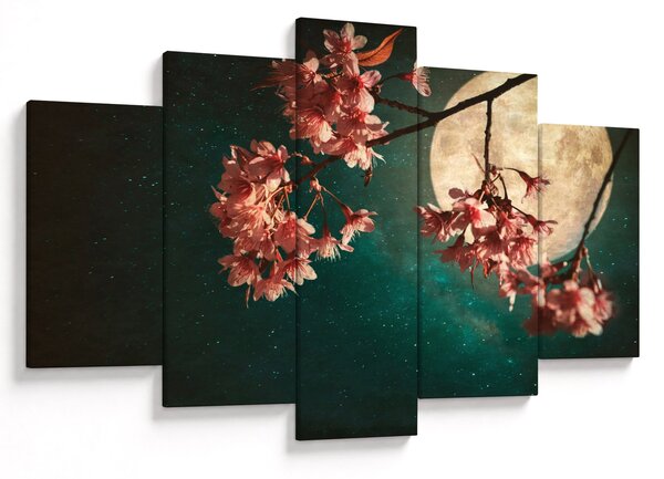 Tablou - Sakura în luna plină (150x105 cm)