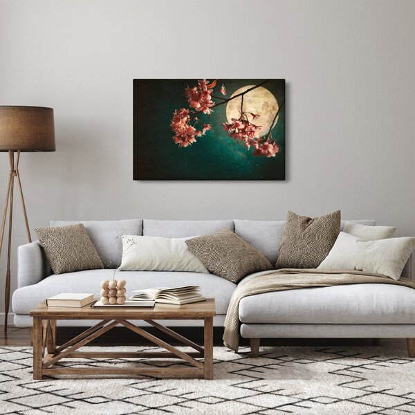 Tablou - Sakura în luna plină (90x60 cm)